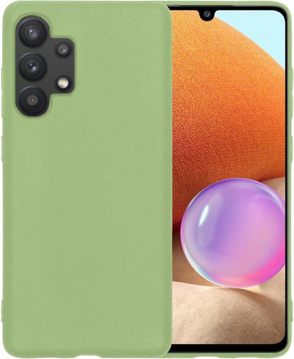 Forterra Samsung A32 5G Hoesje Siliconen Backcover Lichtgewicht - Groen