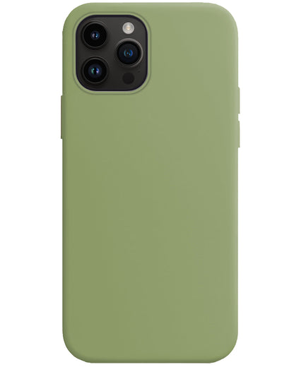 Forterra iPhone 15 Pro Max Hoesje Siliconen Backcover Lichtgewicht - Groen
