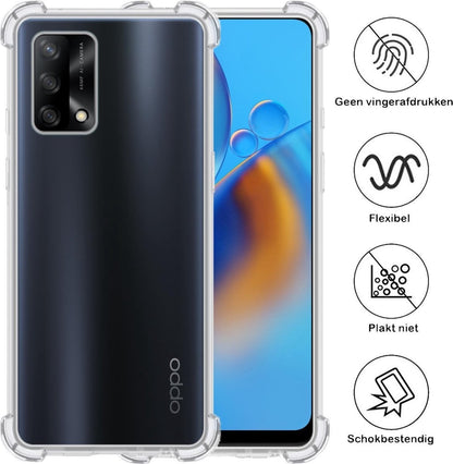Forterra OPPO A74 4G Hoesje Shockproof Backcover Siliconen - Transparant