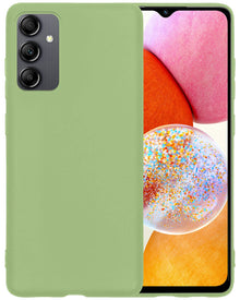 Forterra Samsung A14 Hoesje Siliconen Backcover Lichtgewicht - Groen