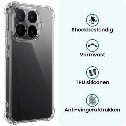 Forterra Xiaomi 17T Hoesje Shockproof Backcover Siliconen - Transparant