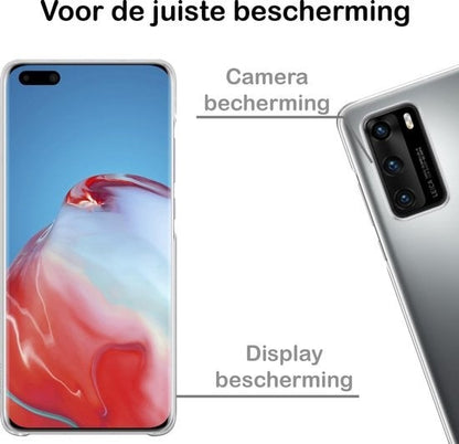 Forterra Huawei P40 Hoesje Siliconen Backcover Lichtgewicht - Transparant