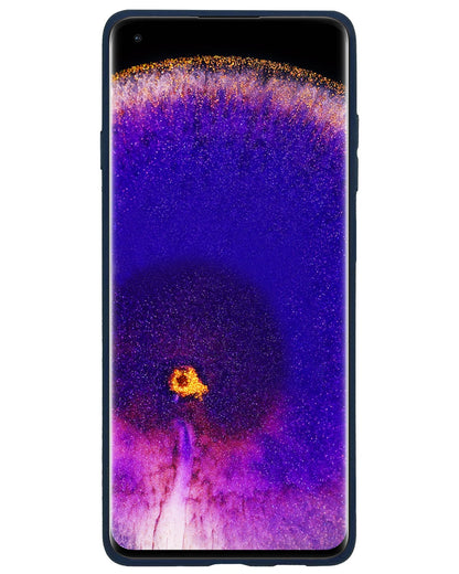 Forterra OPPO Find X5 Pro Hoesje Siliconen Backcover Lichtgewicht - Donkerblauw