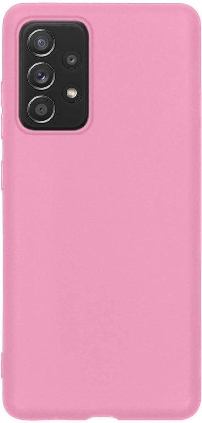 Forterra Samsung A52 Hoesje Siliconen Backcover Lichtgewicht - Lichtroze