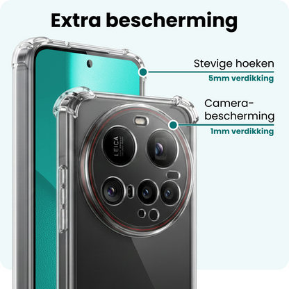 Forterra Xiaomi 15 Ultra Hoesje Shockproof Backcover Siliconen - Transparant