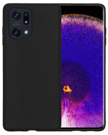 Forterra OPPO Find X5 Hoesje Siliconen Backcover Lichtgewicht - Zwart