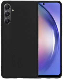 Forterra Samsung A54 Hoesje Siliconen Backcover Lichtgewicht - Zwart