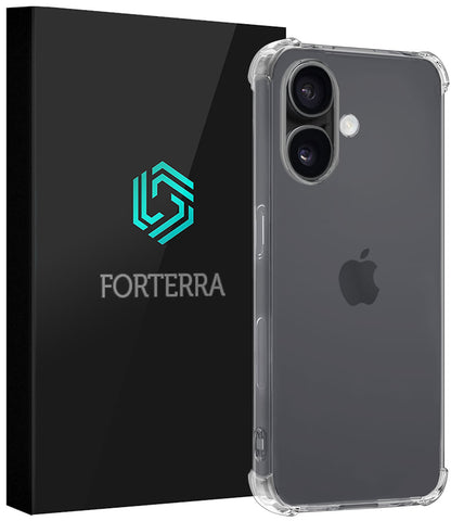 Forterra iPhone 16 Plus Hoesje Shockproof Backcover Siliconen - Transparant