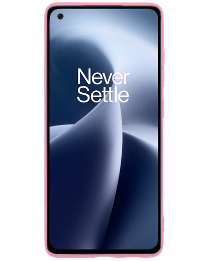 Forterra OnePlus Nord 2T Hoesje Siliconen Backcover Lichtgewicht - Lichtroze