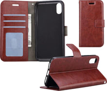 Forterra iPhone Xs Hoesje Bookcase Cover met Kaarthouder - Bruin
