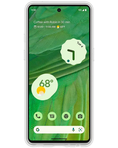 Forterra Google Pixel 7A Hoesje Siliconen Backcover Lichtgewicht - Transparant