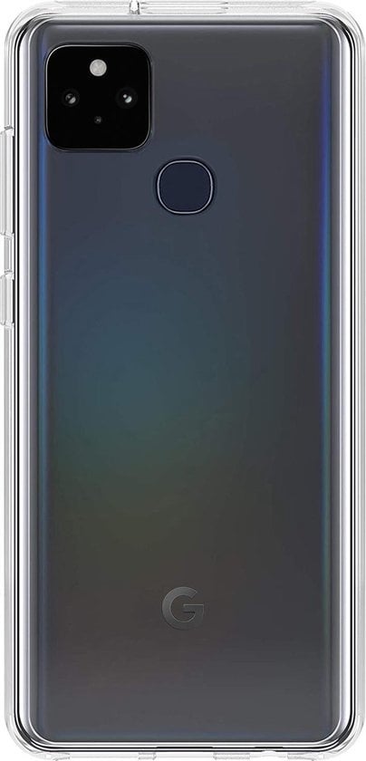 Forterra Google Pixel 5 Hoesje Siliconen Backcover Lichtgewicht - Transparant