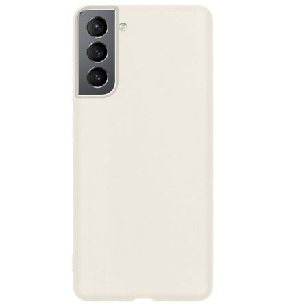 Forterra Samsung S22 Hoesje Siliconen Backcover Lichtgewicht - Wit