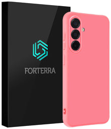 Forterra Samsung A36 Hoesje Siliconen Backcover Lichtgewicht - Lichtroze