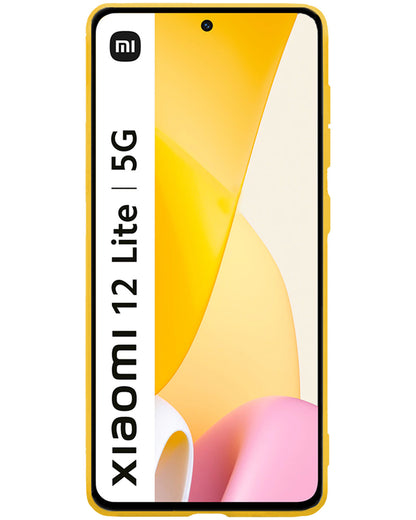 Forterra Xiaomi 12 Lite Hoesje Siliconen Backcover Lichtgewicht - Geel