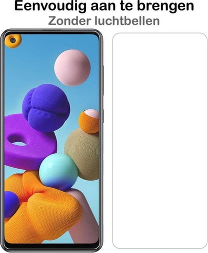 Forterra Samsung A21s Screenprotector Gehard Glas - Anti-kras
