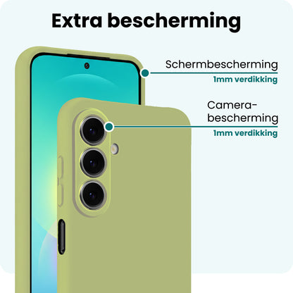 Forterra Samsung A27 Hoesje Siliconen Backcover Lichtgewicht - Groen