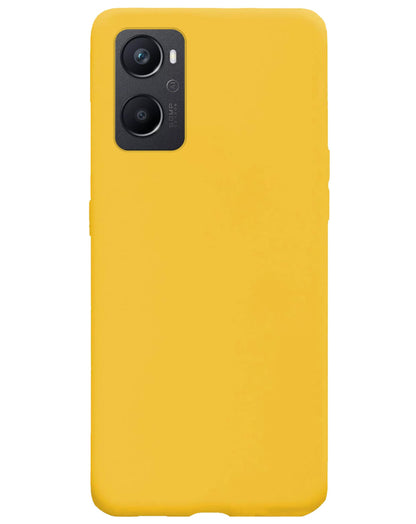 Forterra OPPO A76 Hoesje Siliconen Backcover Lichtgewicht - Geel
