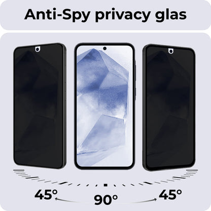 Forterra Samsung A55 Screenprotector Gehard Glas - Privacy
