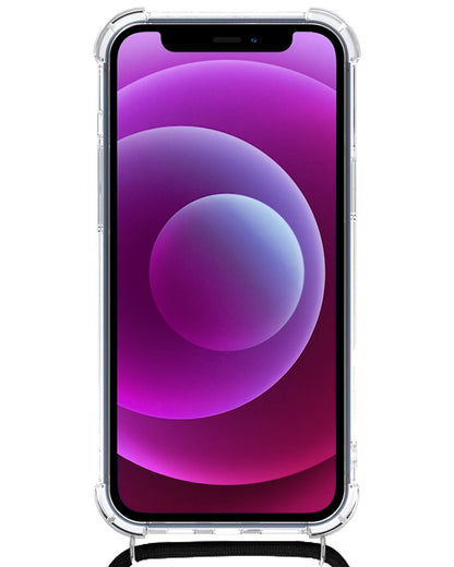 Forterra iPhone 13 Mini Hoesje met Koord Backcover Shockproof - Transparant
