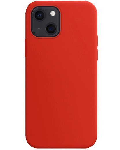 Forterra iPhone 15 Hoesje Siliconen Backcover Lichtgewicht - Rood