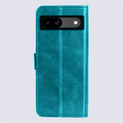 Forterra Google Pixel 8a Hoesje Bookcase Cover met Kaarthouder - Turquoise