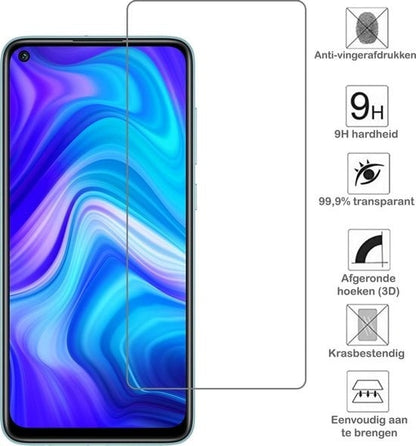 Forterra Xiaomi Redmi Note 9 Screenprotector Gehard Glas - Anti-kras