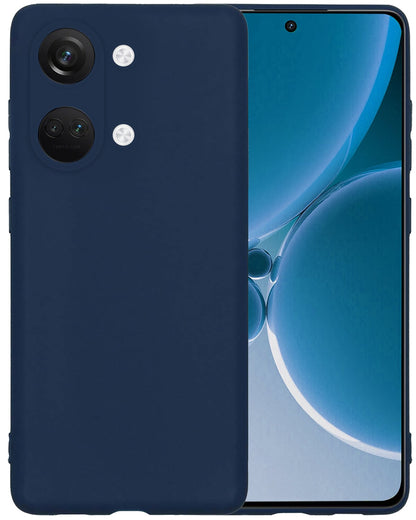 Forterra OnePlus Nord 3 Hoesje Siliconen Backcover Lichtgewicht - Donkerblauw