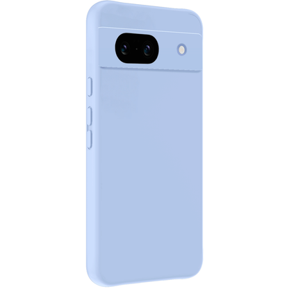 Forterra Google Pixel 8a Hoesje Siliconen Backcover Lichtgewicht - Lichtblauw