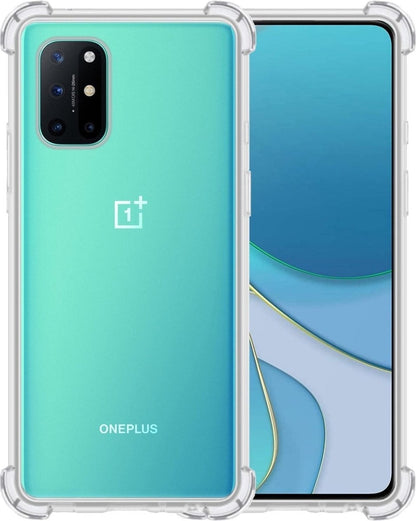 Forterra OnePlus 8T Hoesje Shockproof Backcover Siliconen - Transparant
