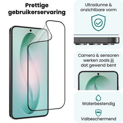 Forterra Samsung S26 Screenprotector Flexibel Glas met Installatieframe