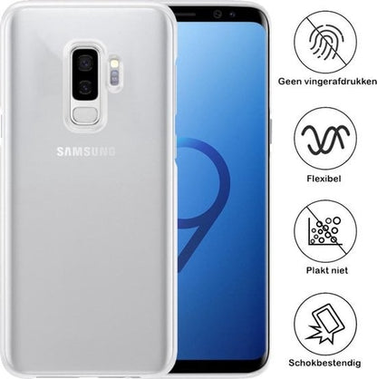 Forterra Samsung S9 Plus Hoesje Siliconen Backcover Lichtgewicht - Transparant