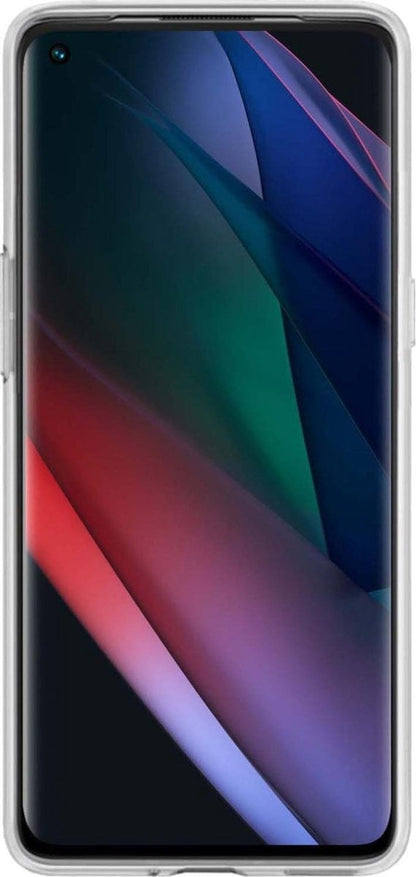 Forterra OPPO Find X3 Neo Hoesje Siliconen Backcover Lichtgewicht - Transparant