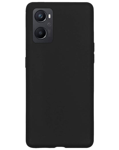 Forterra OPPO A76 Hoesje Siliconen Backcover Lichtgewicht - Zwart