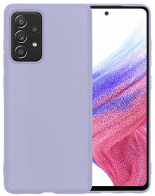 Forterra Samsung A53 Hoesje Siliconen Backcover Lichtgewicht - Lila