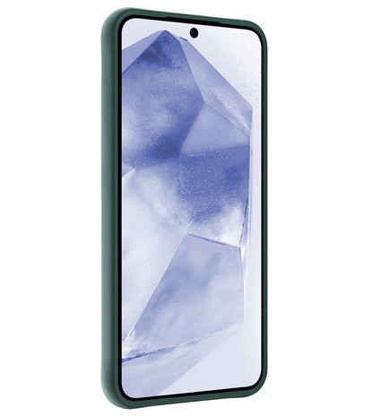 Forterra Samsung A55 Hoesje Siliconen Backcover Lichtgewicht - Donkergroen