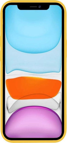 Forterra iPhone XR Hoesje Siliconen Backcover Lichtgewicht - Geel