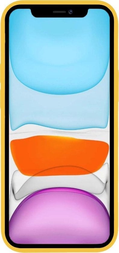 Forterra iPhone XR Hoesje Siliconen Backcover Lichtgewicht - Geel