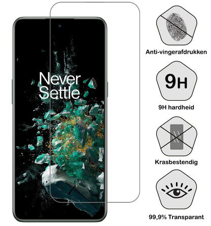 Forterra OnePlus 10T Screenprotector Gehard Glas - Anti-kras