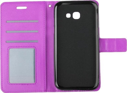 Forterra Samsung Galaxy A5 2017 Hoesje Bookcase Cover met Kaarthouder - Paars