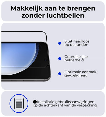 Forterra Samsung S23 FE Screenprotector Gehard Glas - Full Screen