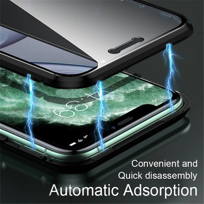 Forterra iPhone 12 Hoesje Magneet Hard Case Shockproof - Zwart