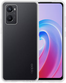 Forterra OPPO A76 Hoesje Siliconen Backcover Lichtgewicht - Transparant