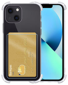Forterra iPhone 14 Plus Hoesje Kaarthouder Backcover Shockproof - Transparant
