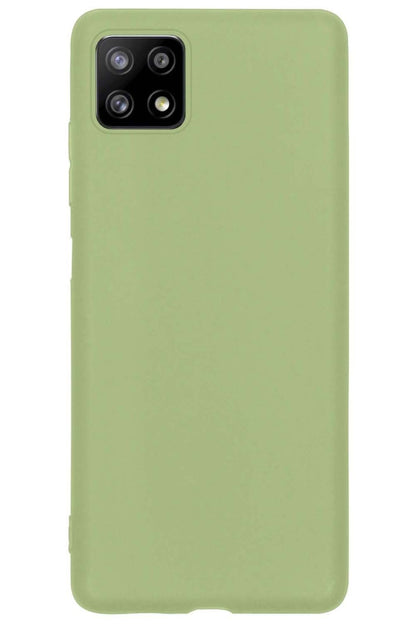 Forterra Samsung A22 4G Hoesje Siliconen Backcover Lichtgewicht - Groen