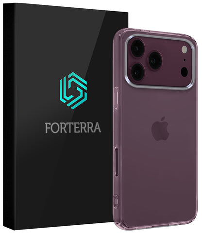 Forterra iPhone 18 Pro Hoesje Siliconen Backcover Lichtgewicht - Transparant