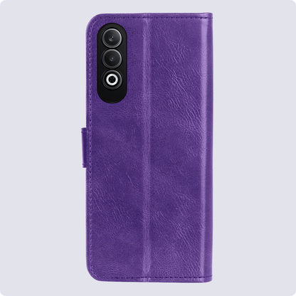 Forterra OnePlus Nord CE 4 Hoesje Bookcase Cover met Kaarthouder - Paars