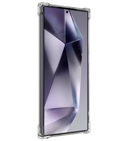 Forterra Samsung S24 Ultra Hoesje Kaarthouder Backcover Shockproof - Transparant