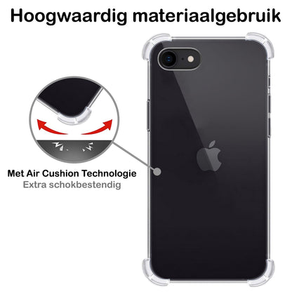 Forterra iPhone SE 2022 Hoesje Shockproof Backcover Siliconen - Transparant
