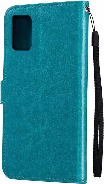 Forterra Samsung A41 Hoesje Bookcase Cover met Kaarthouder - Turquoise